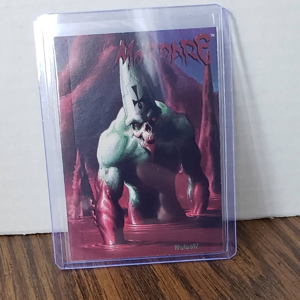 WIZARD MAGAZINE 1993 Nelson's Mordare Manta Comics Card # 2 Creator's Portfolio